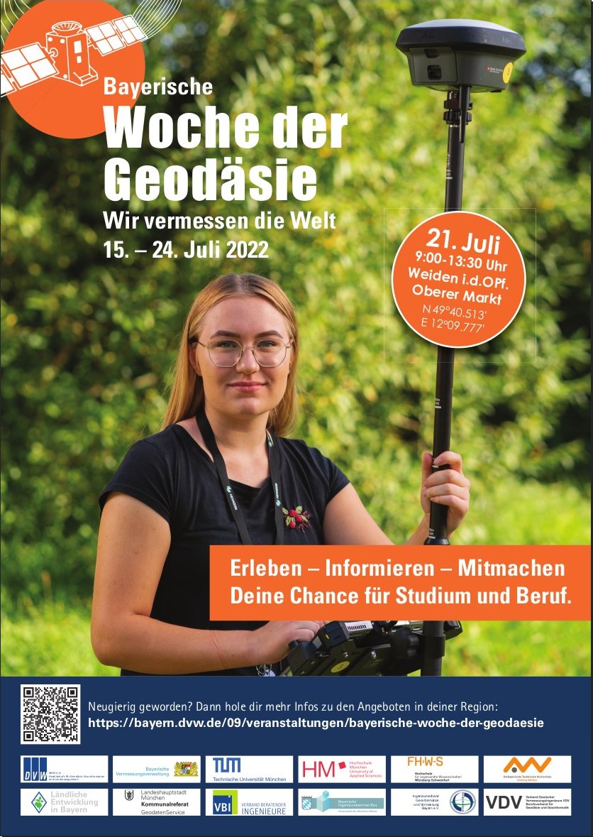Aktionsplakat Bayerische Woche der Geodäsie